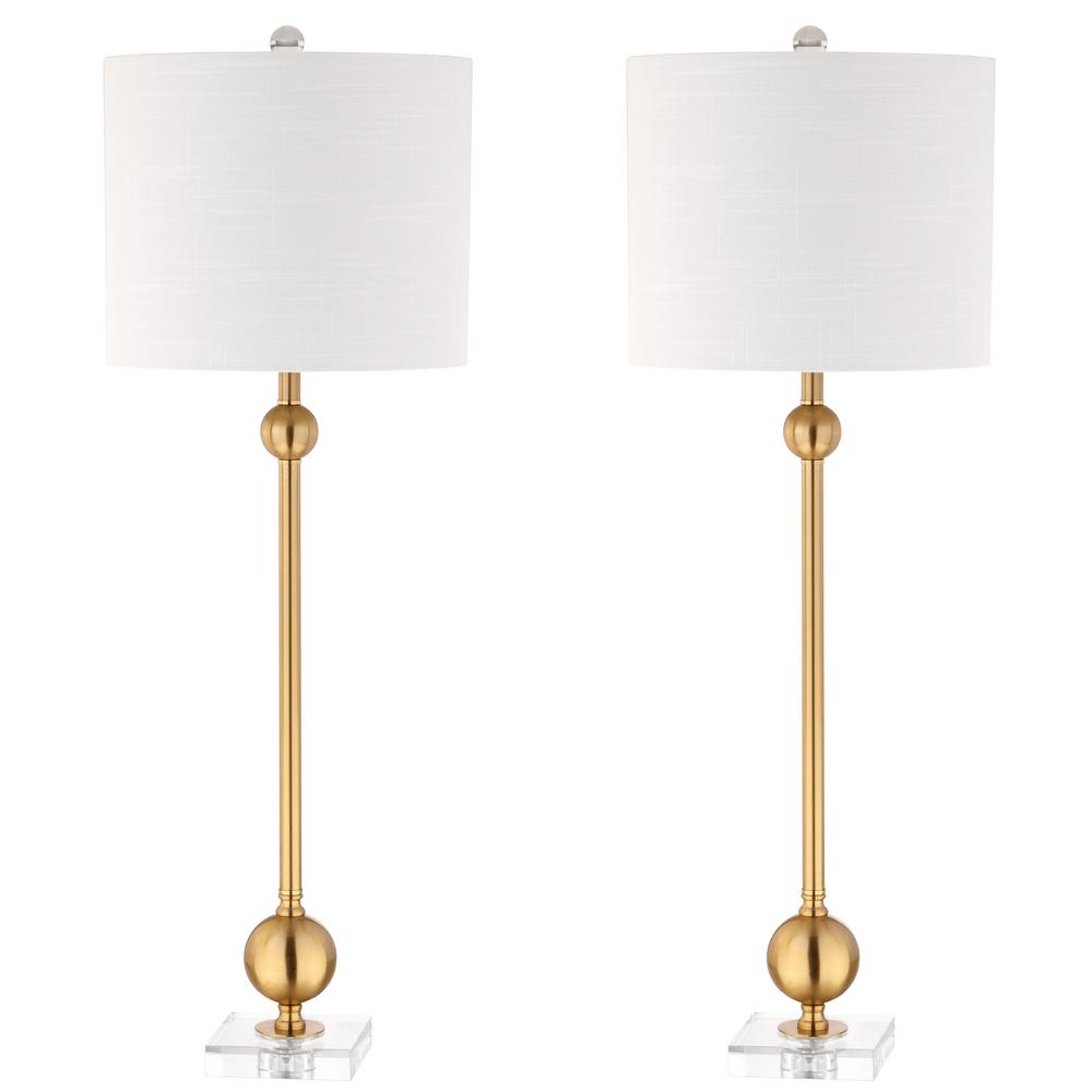 34 Hollis Metal Led Table Lamp Set Of 2 Brass - Jonathan Y