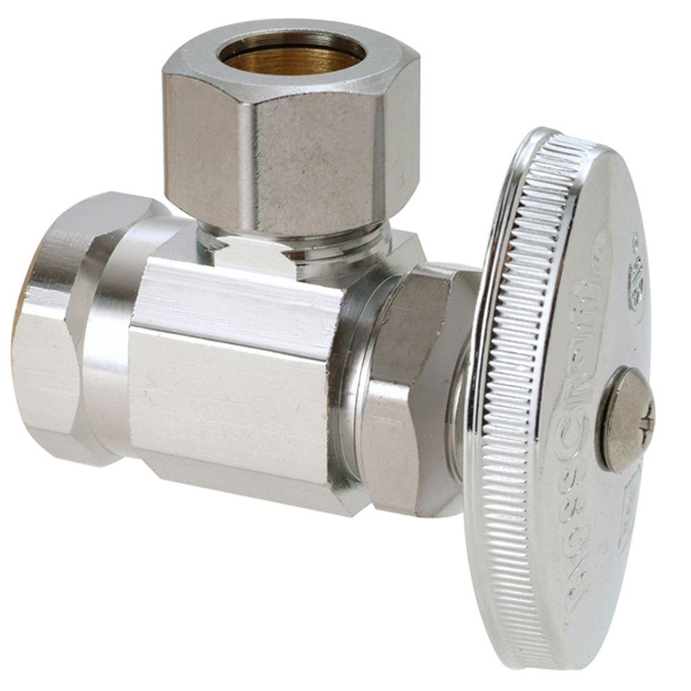 Brasscraft 1 2 In Fip Inlet X 1 2 In Compression Outlet Multi Turn Angle Valve Or37x C1 The Home Depot