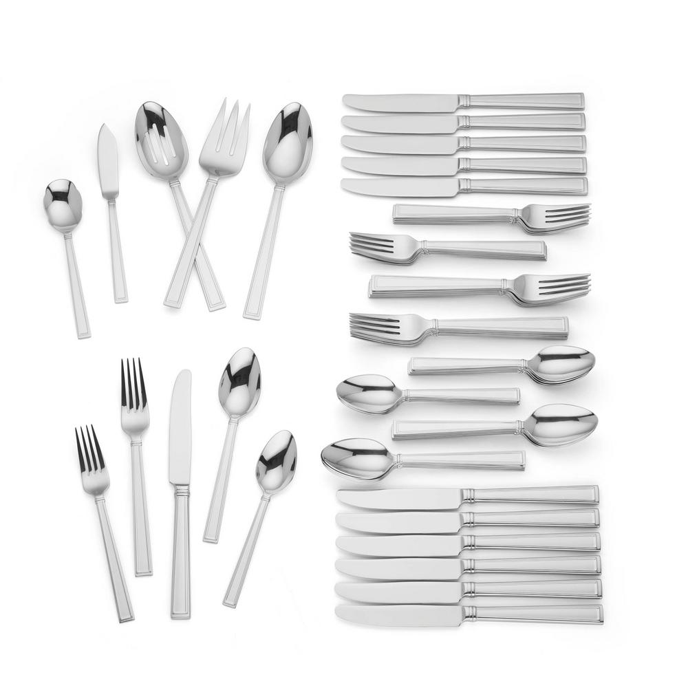 Lenox Lenox Cantera 65Piece Flatware Set 878299 The Home Depot