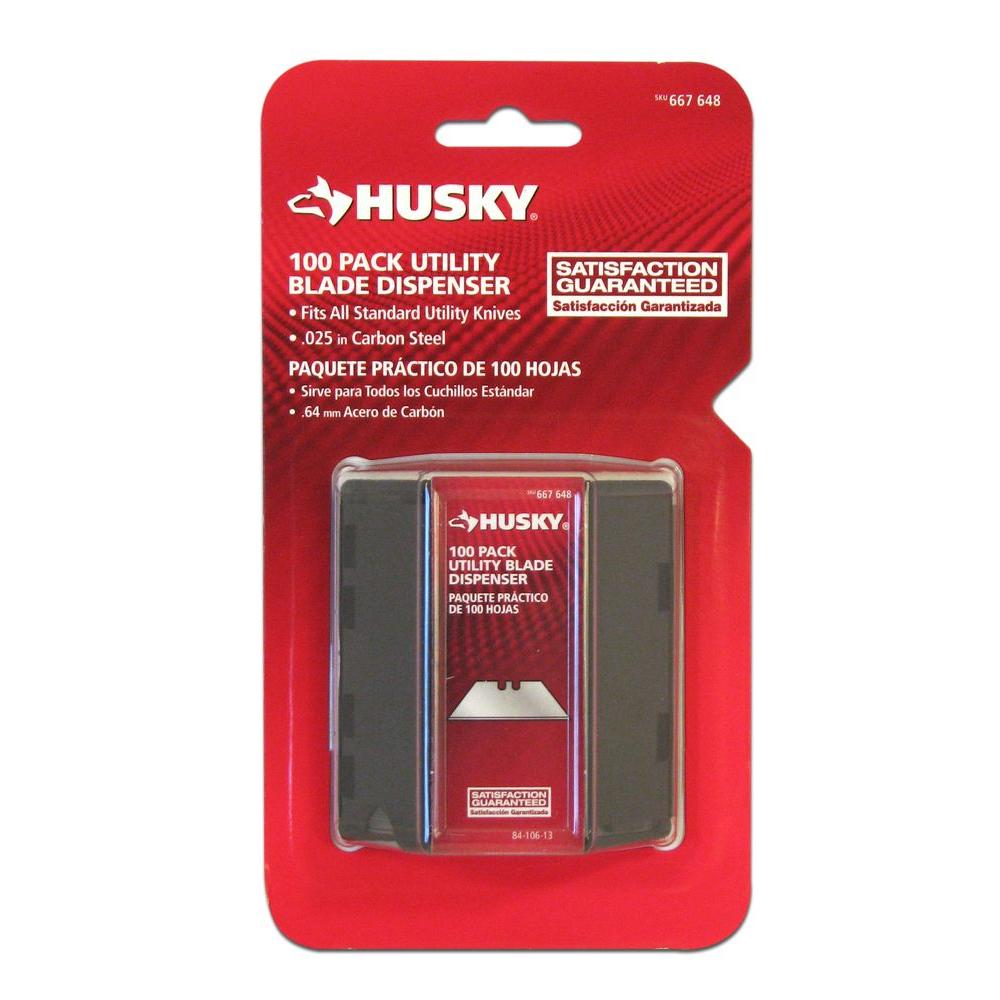 Husky HeavyDuty Utility Blades (100Pack)8401060000 The Home Depot