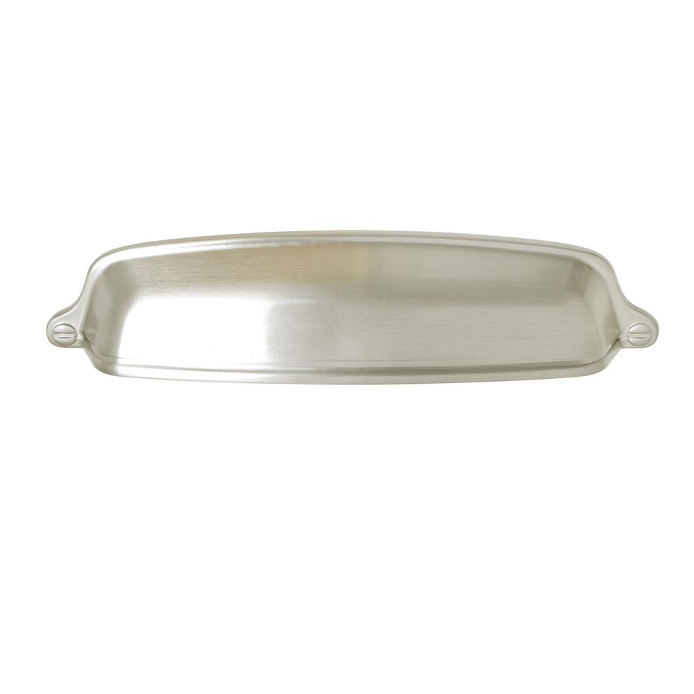 Cup Pull Coastal Drawer Pulls Cabinet Hardware The Home Depot Utopia Alley Nicholas Brushed Nickel Cabinet Pull 5 Center To