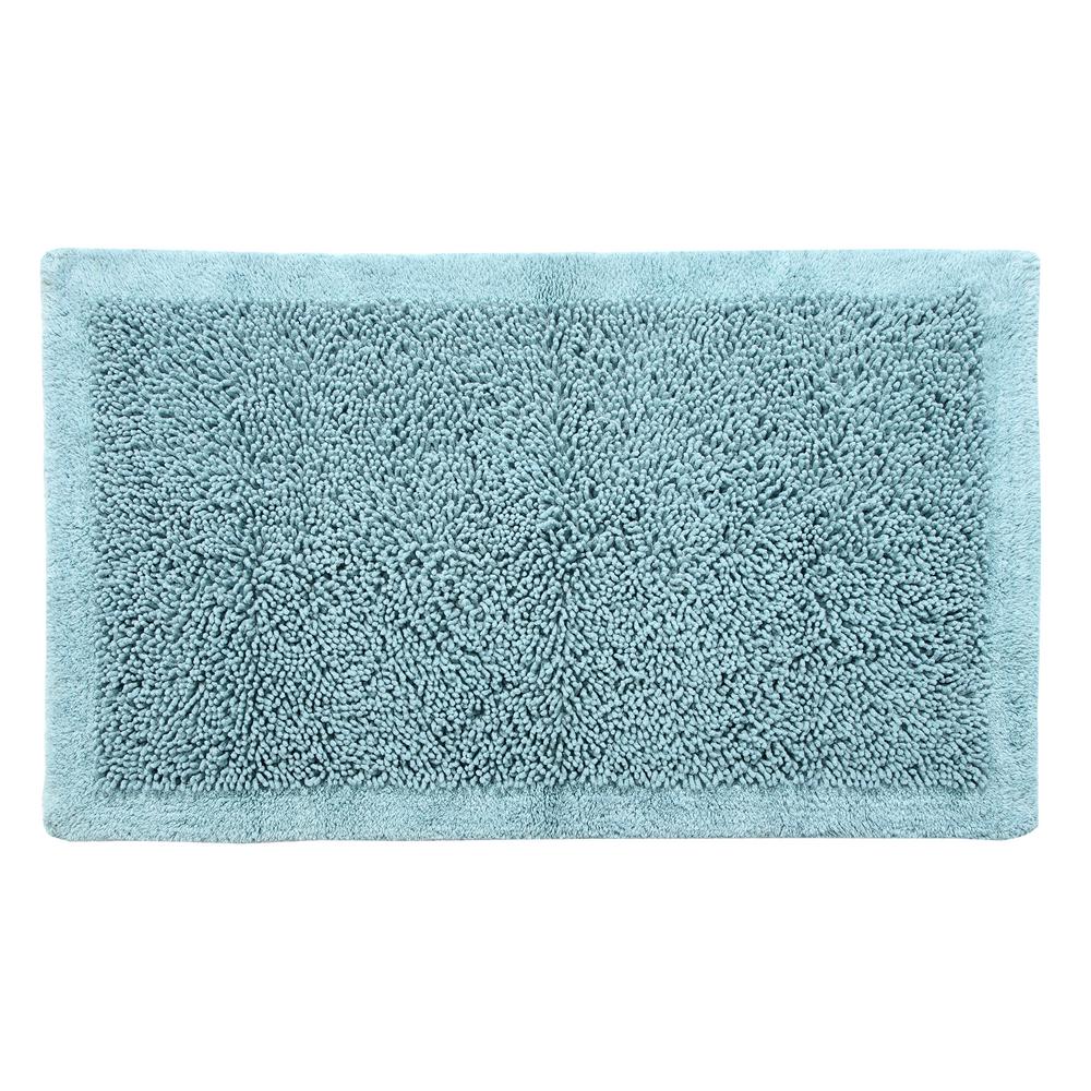 2 Piece Shaggy Chenille Bath Mat Set-Teal Blue-Brand New in Package