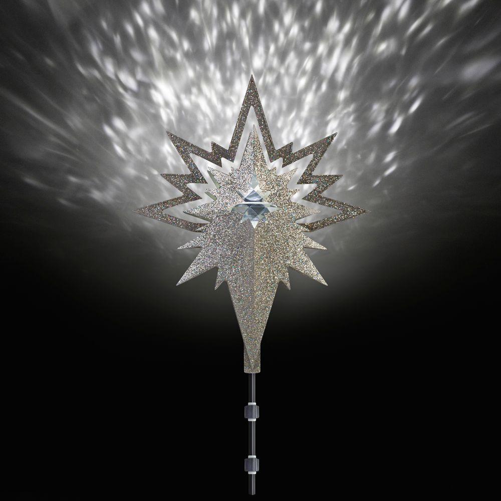 Kaleidoscope Set Tree Topper Ornament Lighted Projection 18 50 in