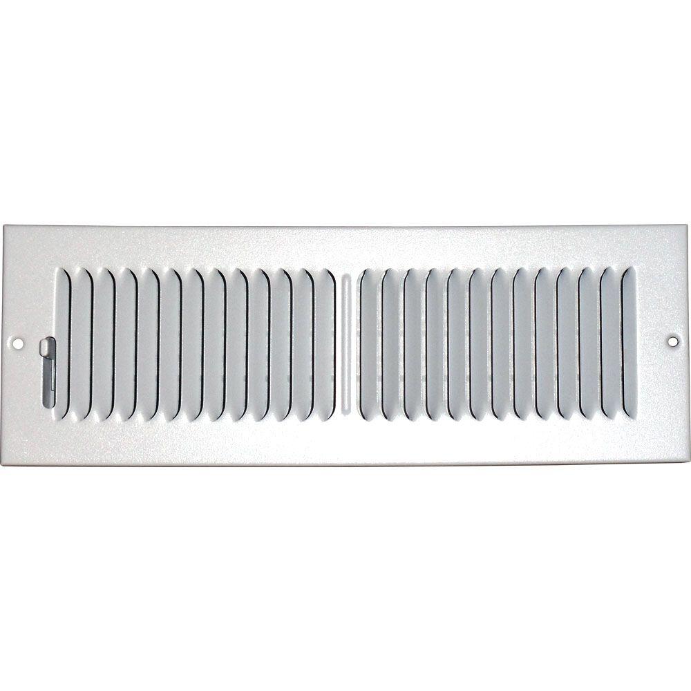 Speedi Grille 14 In X 4 In Ceiling Sidewall Vent Register White