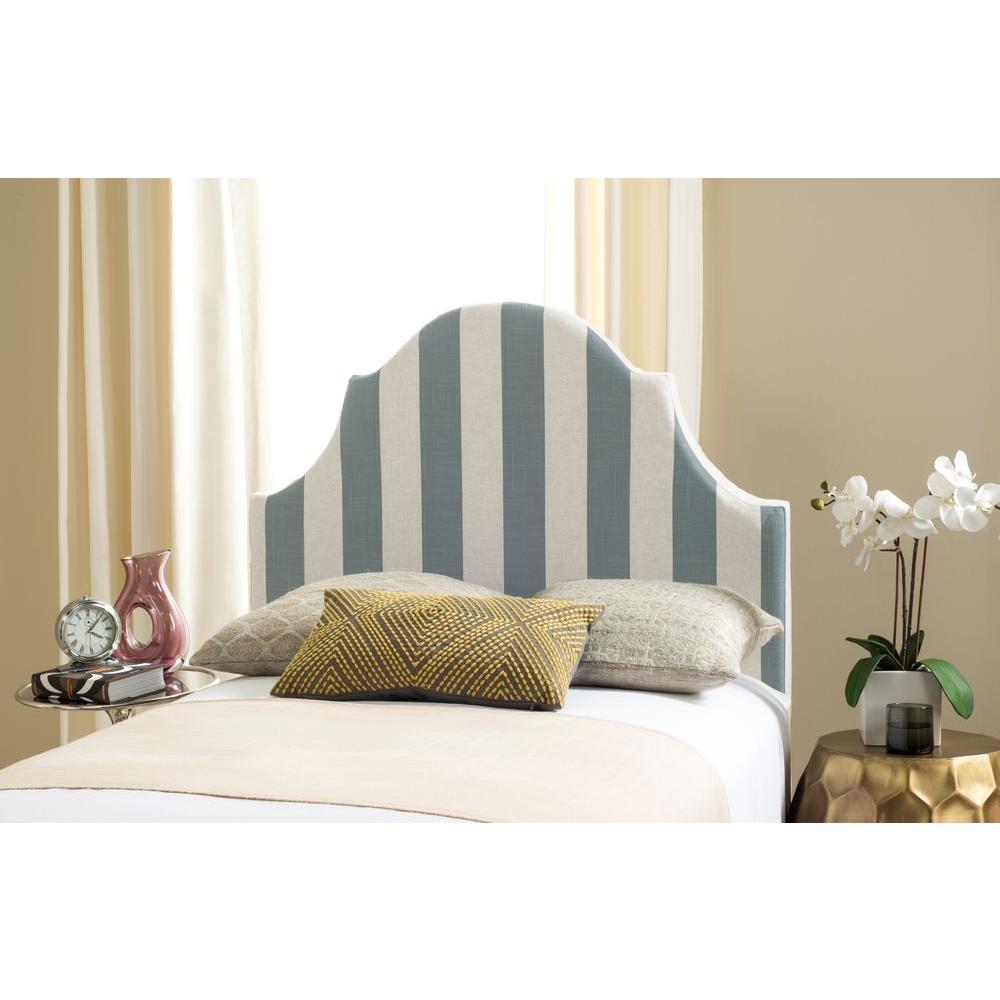 Safavieh Hallmar Grey & White Twin HeadboardMCR4026M The Home Depot