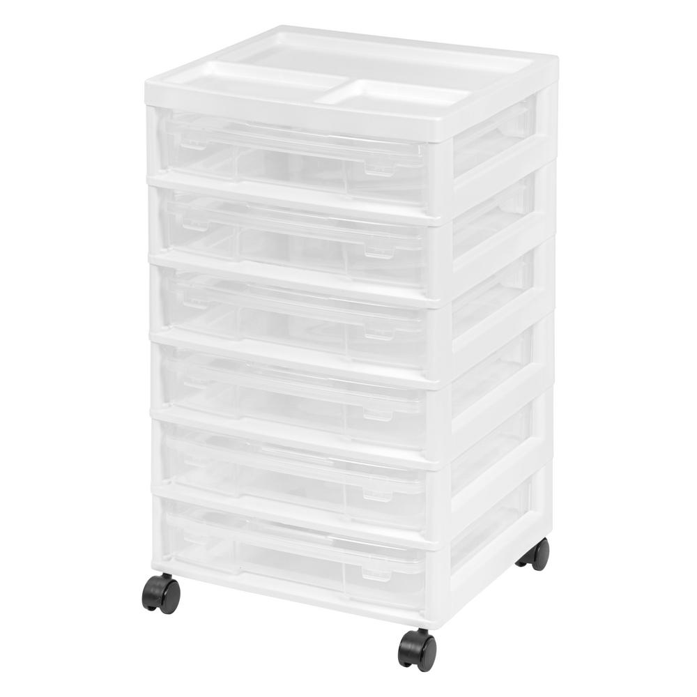 Iris 6 Case Sbook Cart In White 150815 The Home Depot Iris 6 Case Sbook Cart In White