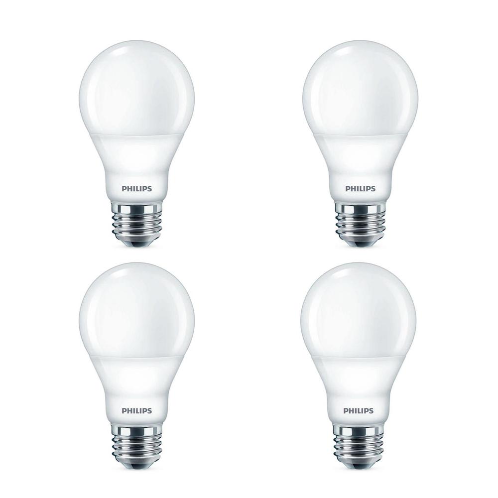 Enclosed Fixture Rated Led Bulbs Light The Home Depot 60 Watt Equivalent A19 Dimmable With Warm Glow Dimming Effect Energy Saving Led Light Bulb