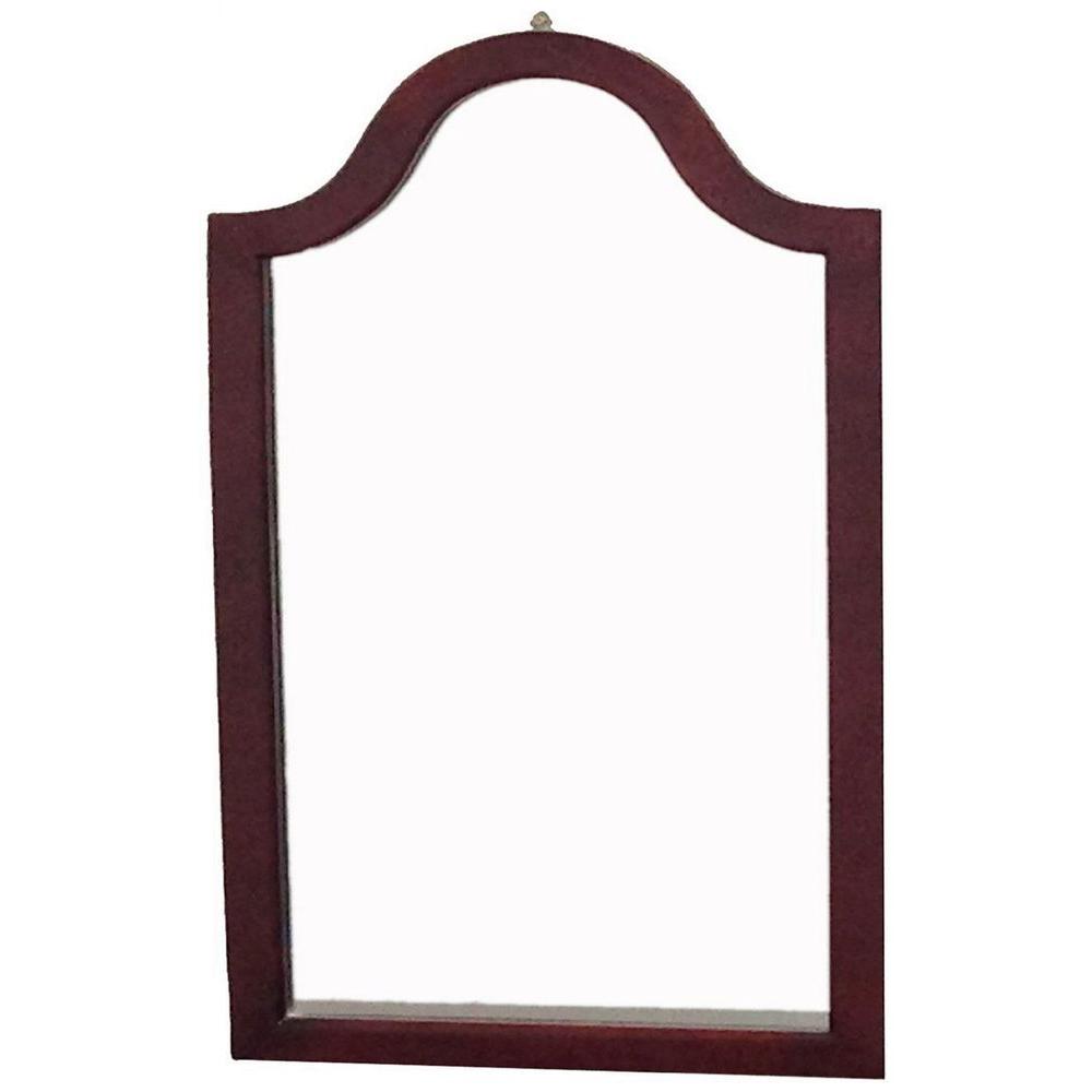 Megahome 31 9 In X 2 Cherry Wood Framed Wall Mirror H 14 Am Cherry Wood Framed Wall Mirror