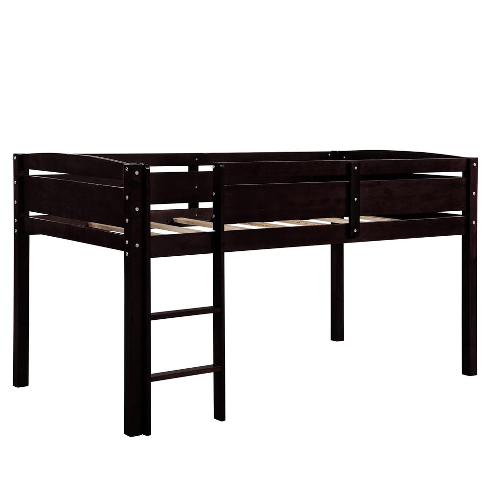 loft bed with benches and table