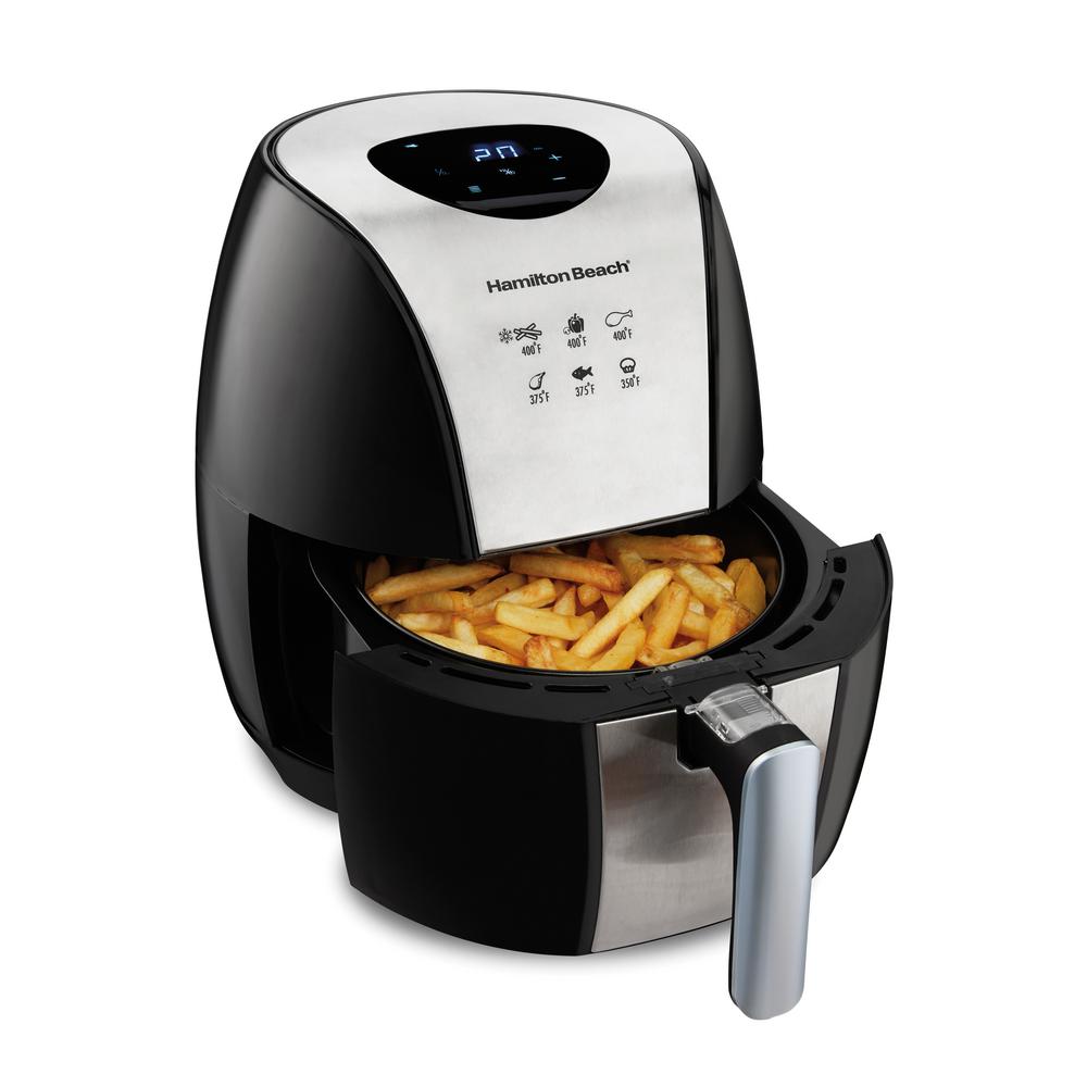 Hamilton Beach 3.4 Qt. Black Air Fryer with Nonstick Basket35065 The Home Depot