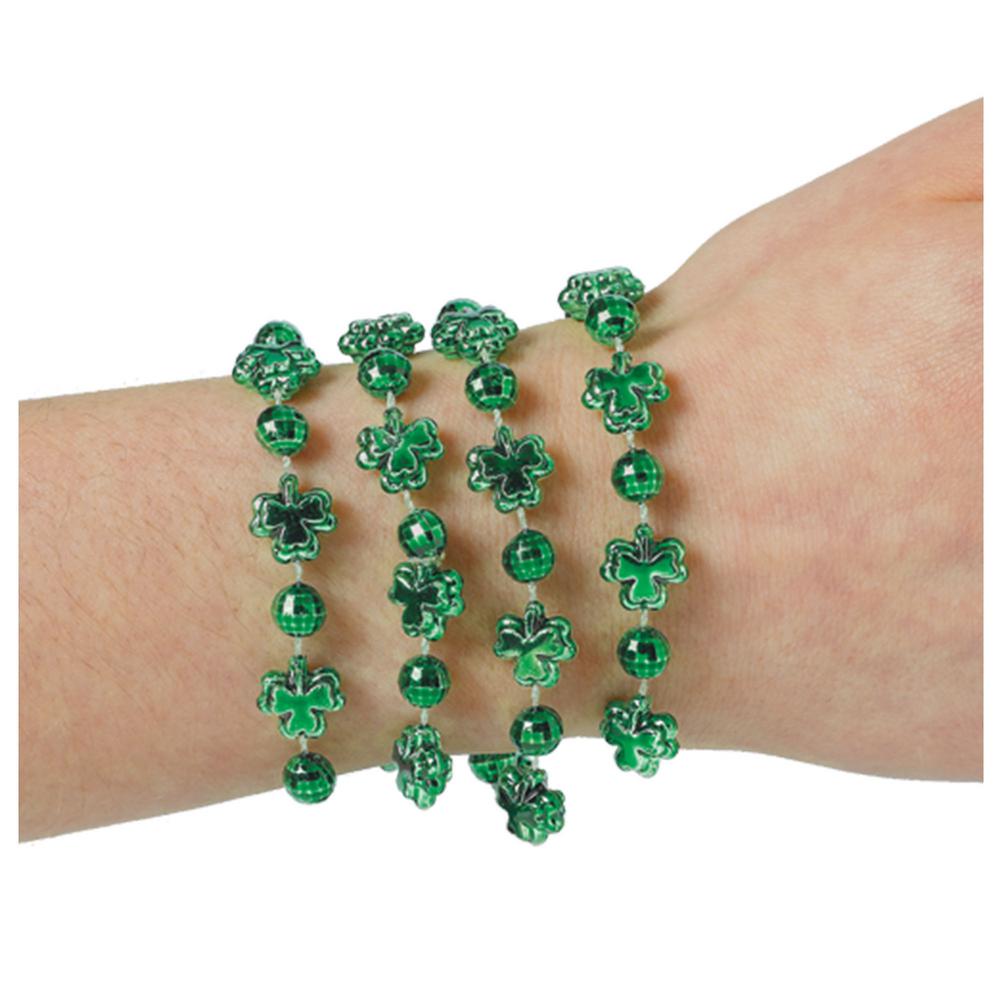 Amscan Green Plastic Shamrock St Patrick S Day Beaded Bracelets 4 Amscan Green Plastic Shamrock St Patrick S Day Beaded Bracelets 4 Count 11
