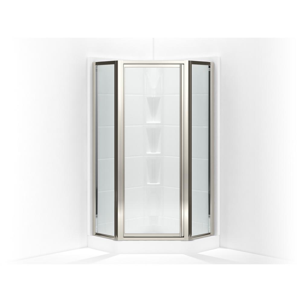 STERLING Intrigue 279/16 in. x 72 in. NeoAngle Shower Door in Nickel