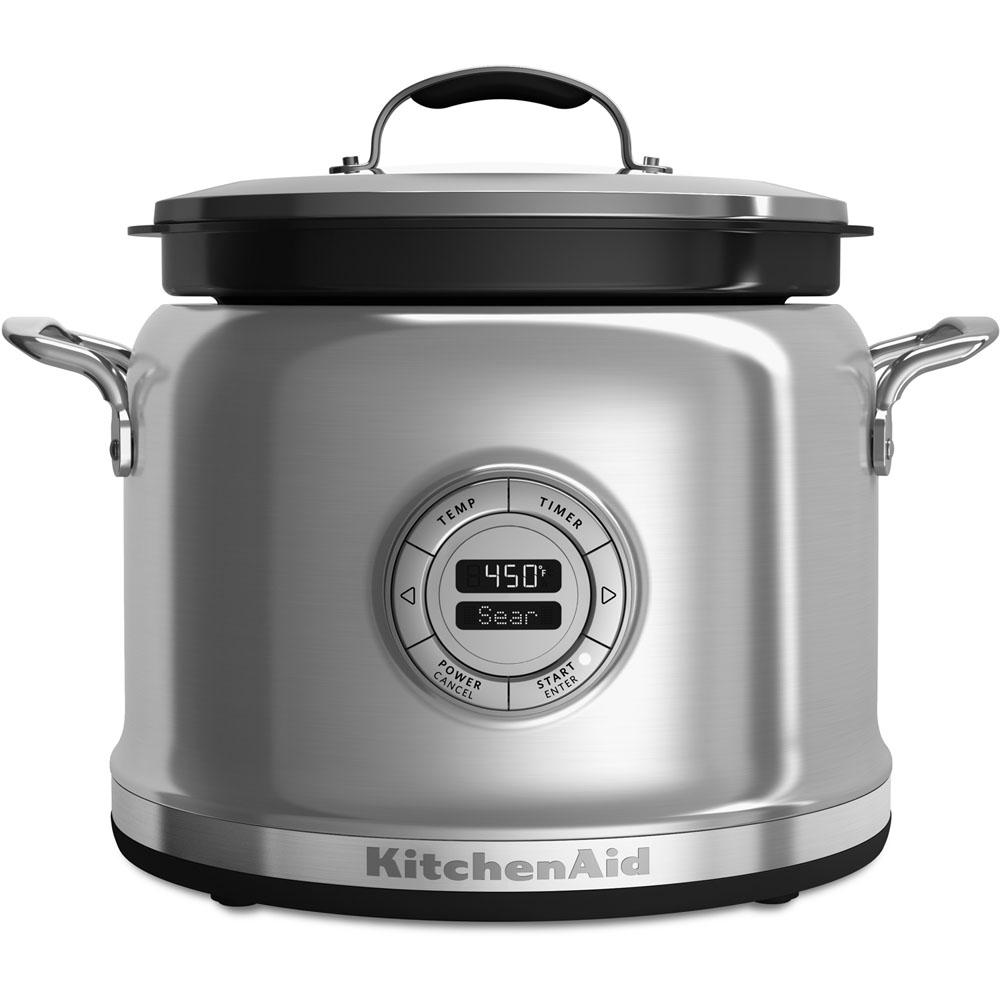 KitchenAid 6 Qt. Slow Cooker with Solid Glass Lid KSC6223SS The Home