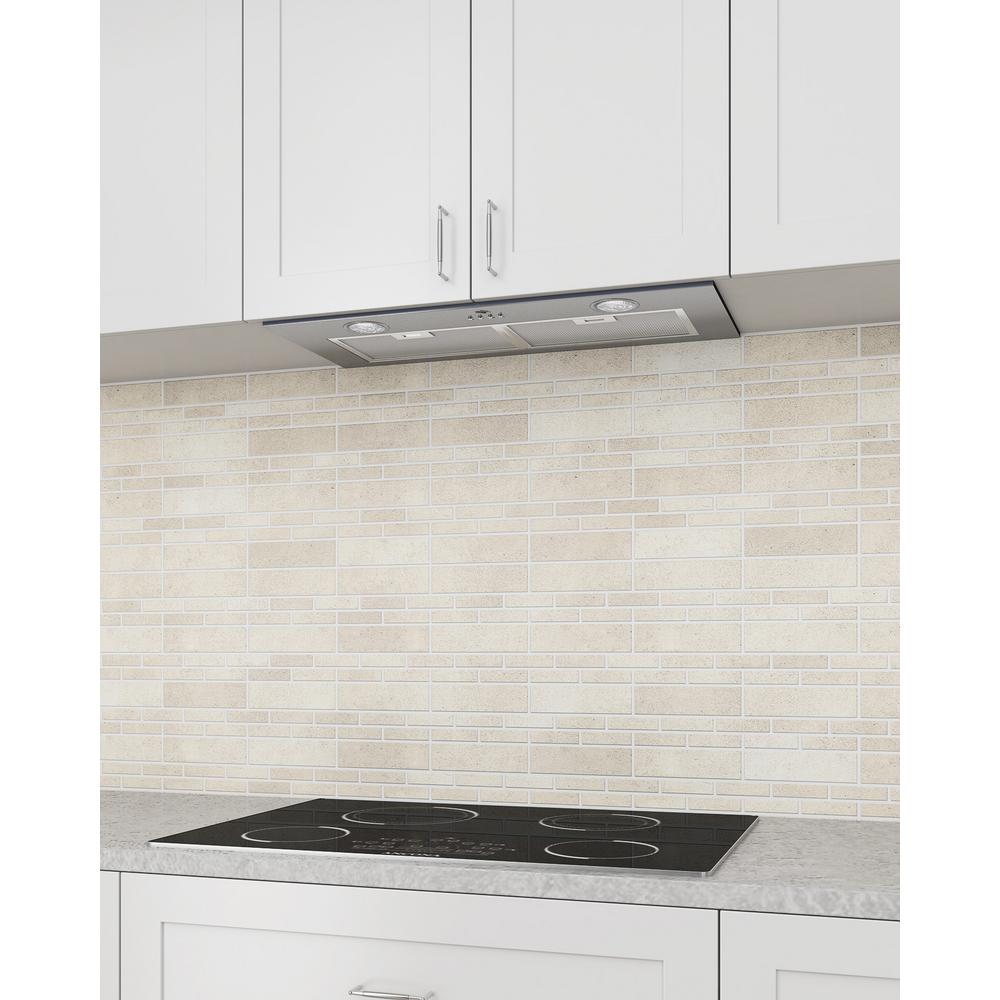 Ancona B428 28 in. 420 CFM Ducted Under Range Hood with Light