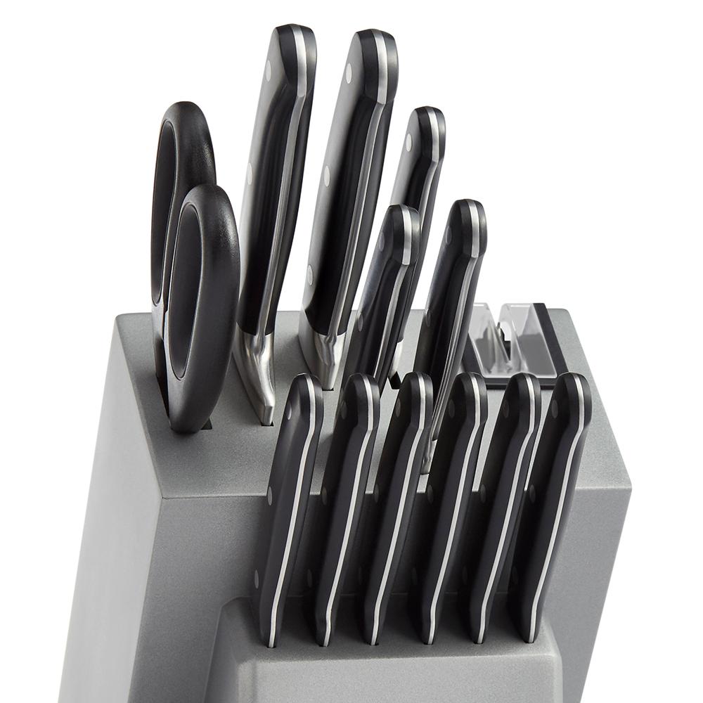 Kitchenaid Triple Rivet 14 Piece Knife Set Kkftr14sl The Home Depot Triple Rivet 14 Piece Knife Set By Kitchenaid
