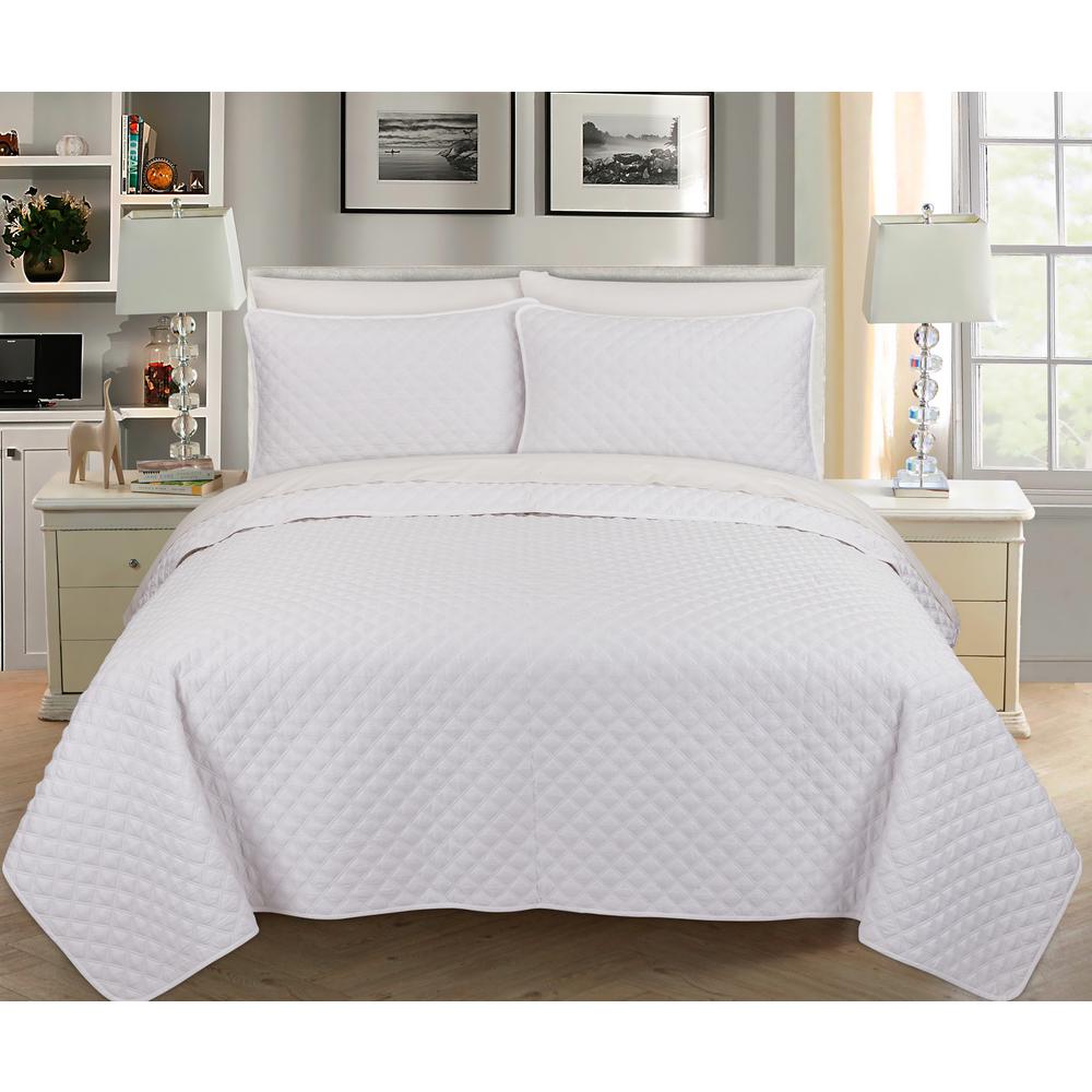 white chenille bedspread queen