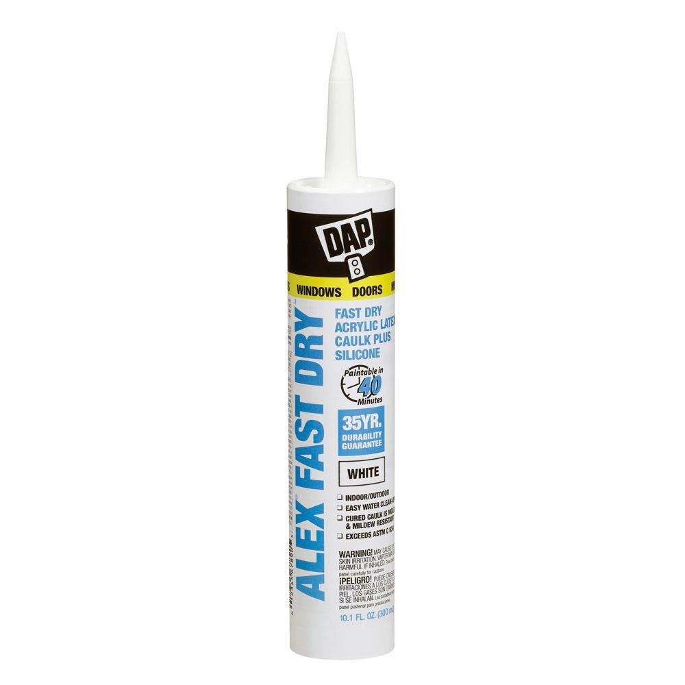 DAP ALEX Fast Dry 10.1 oz. Acrylic Latex Plus Silicone Caulk ...