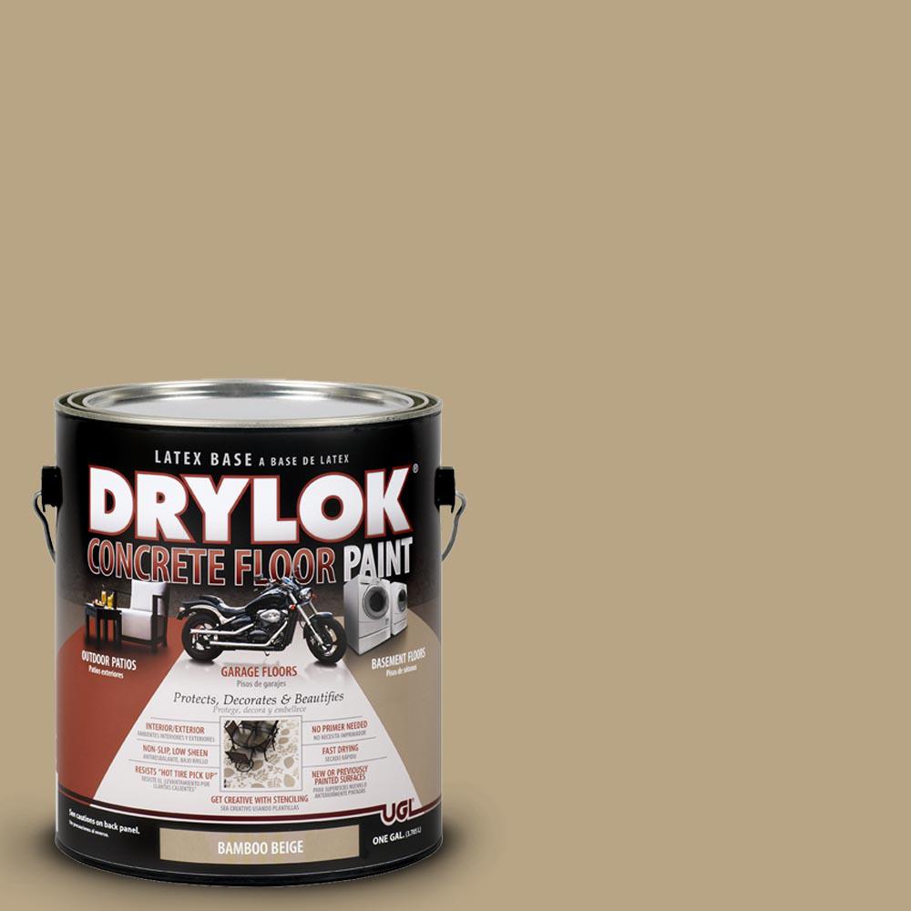 Drylok 1 Gal Bamboo Beige Latex Concrete Floor Paint 209156 The