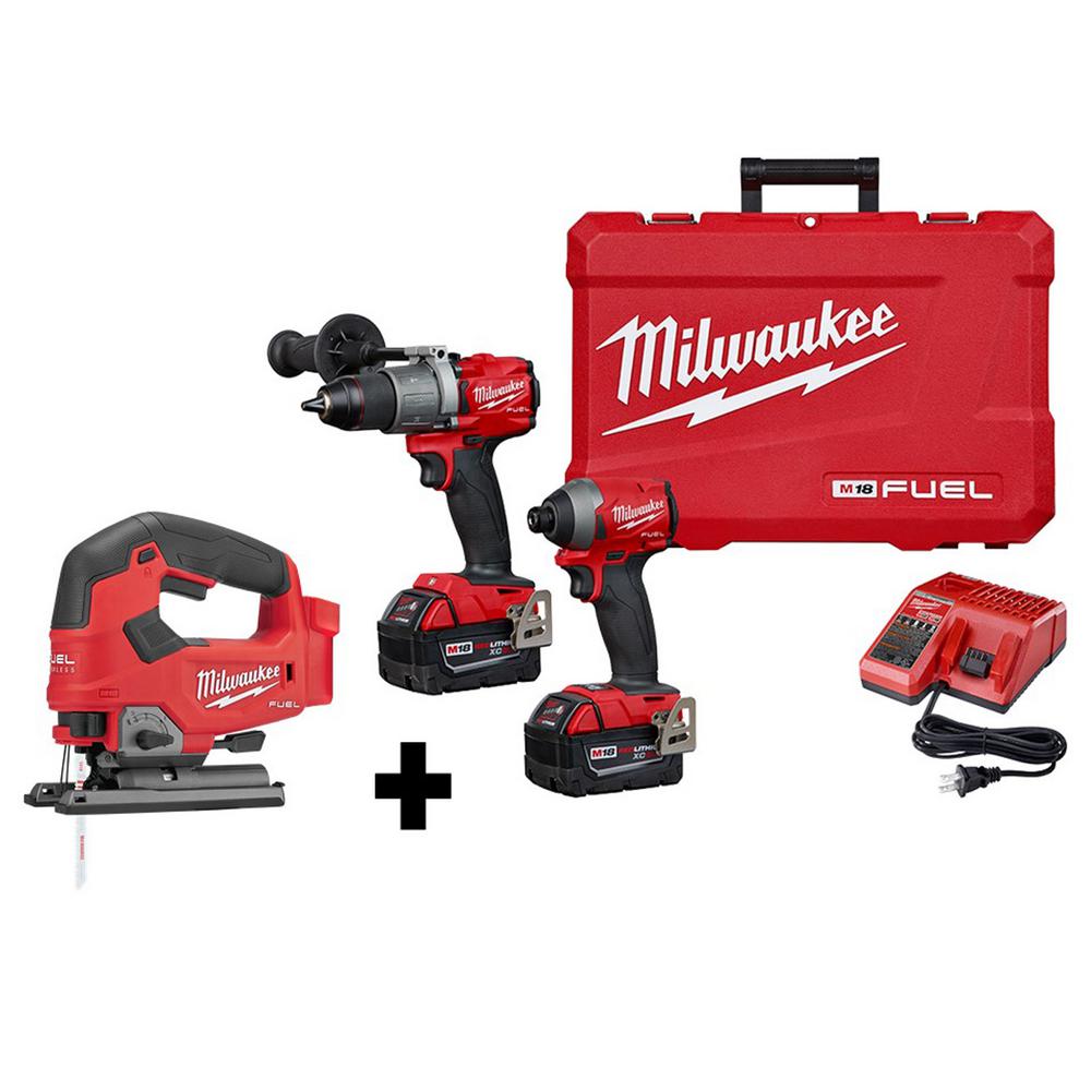 Milwaukee M18 FUEL 18-Volt Lithium-Ion Brushless Cordless Combo Kit (8 ...