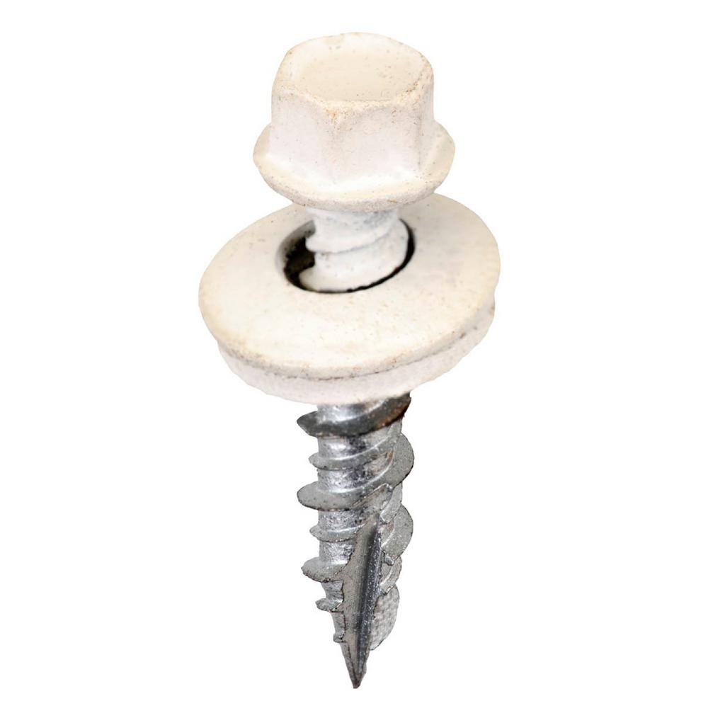 White Screws Fasteners The Home Depot