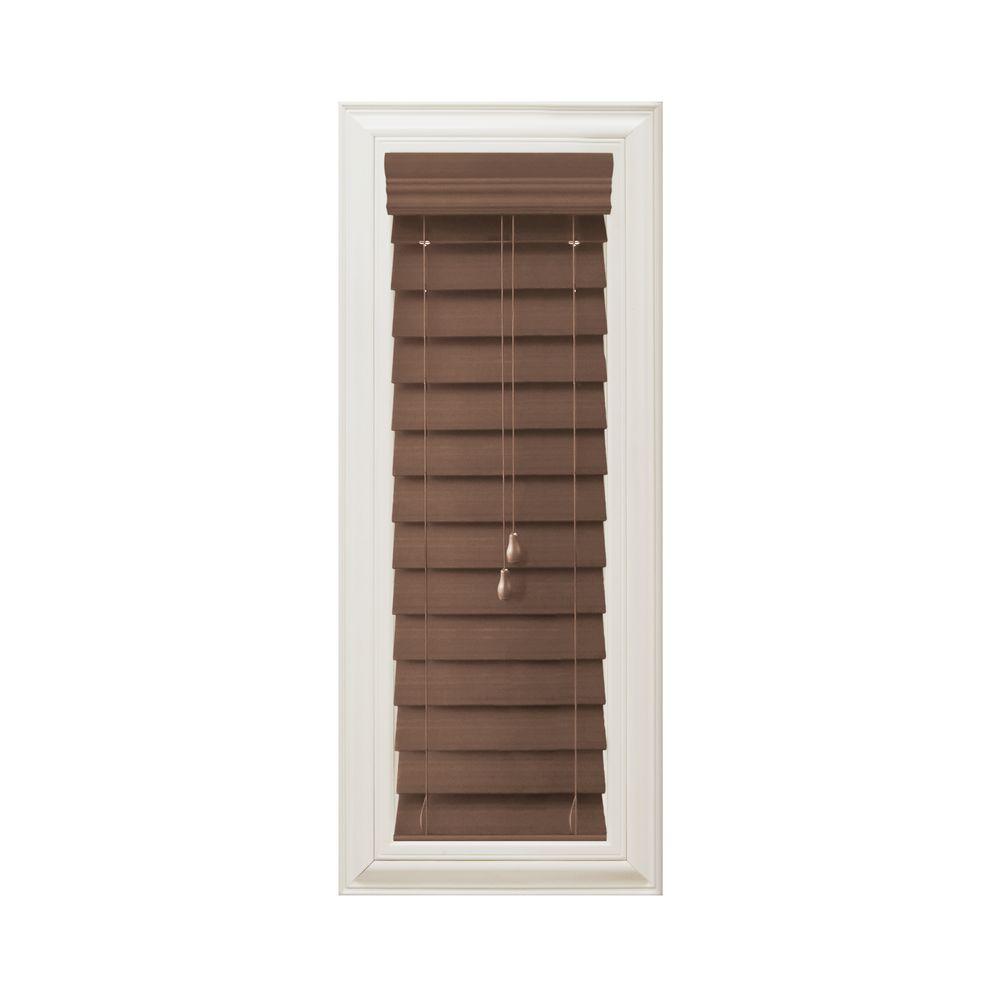 UPC 793478093635 product image for Home Decorators Collection Blinds & Shades Maple 2-1/2 in. Premium Faux Wood Bli | upcitemdb.com