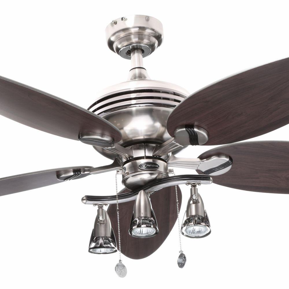 Westinghouse Xavier Ii 52 In Indoor Brushed Nickel Ceiling Fan Indoor Brushed Nickel Ceiling Fan