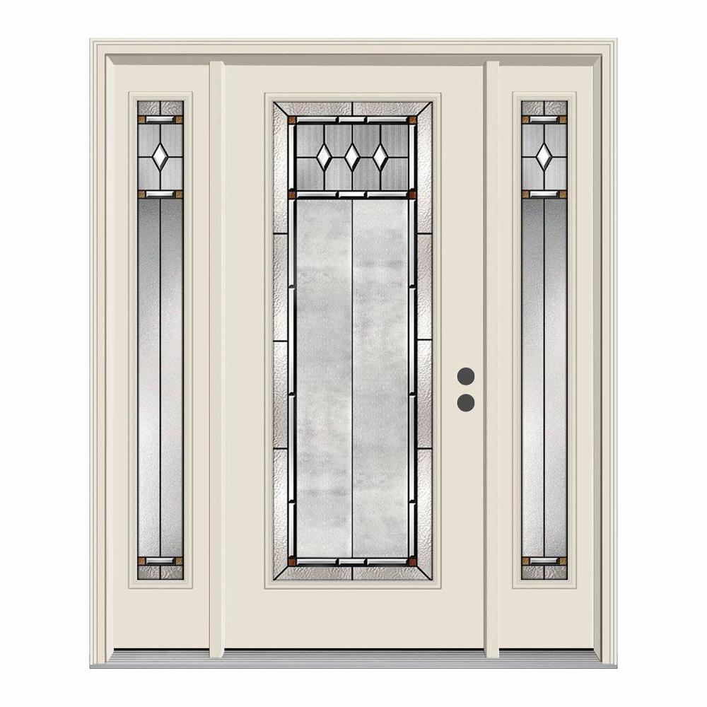 Jeld Wen 62 In X 80 Full Lite Mission Prairie Primed Steel Prehung Left Hand Inswing Front Door With Sidelites Jeld Wen 62 In X 80 Full Lite Mission Prairie Primed Steel Prehung Left Hand Inswing Front Door With Sidelites