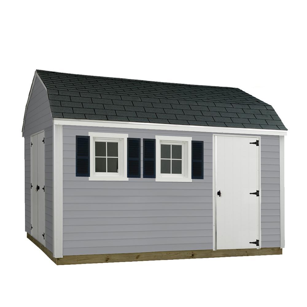 Sheds USA 10 ft. x 12 ft. Installed Vinyl HorizonV1012H The Home Depot