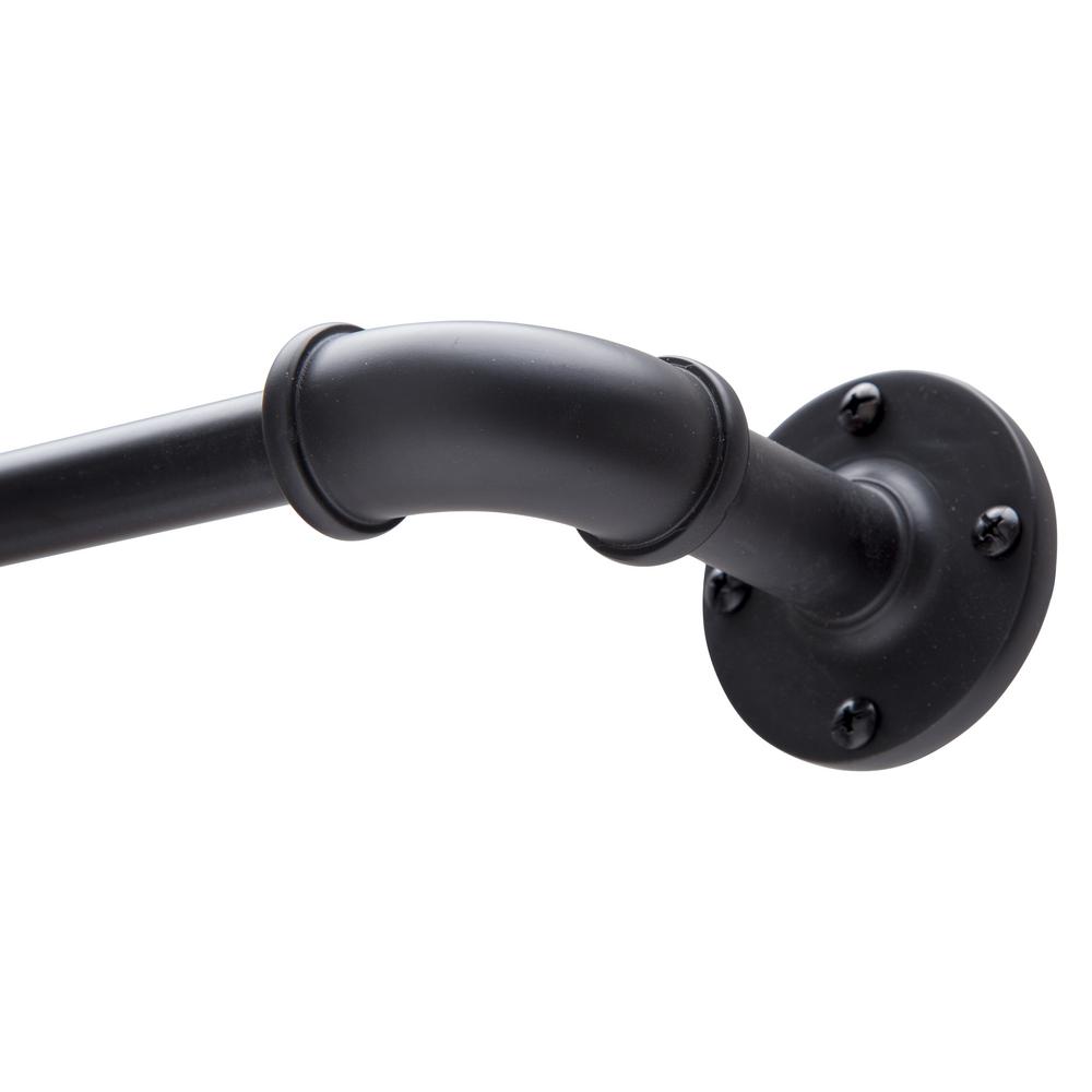Sun Zero Bronn 3 4 In Light Blocking Wrap Around Window Curtain Rod Light Blocking Wrap Around Window Curtain Rod
