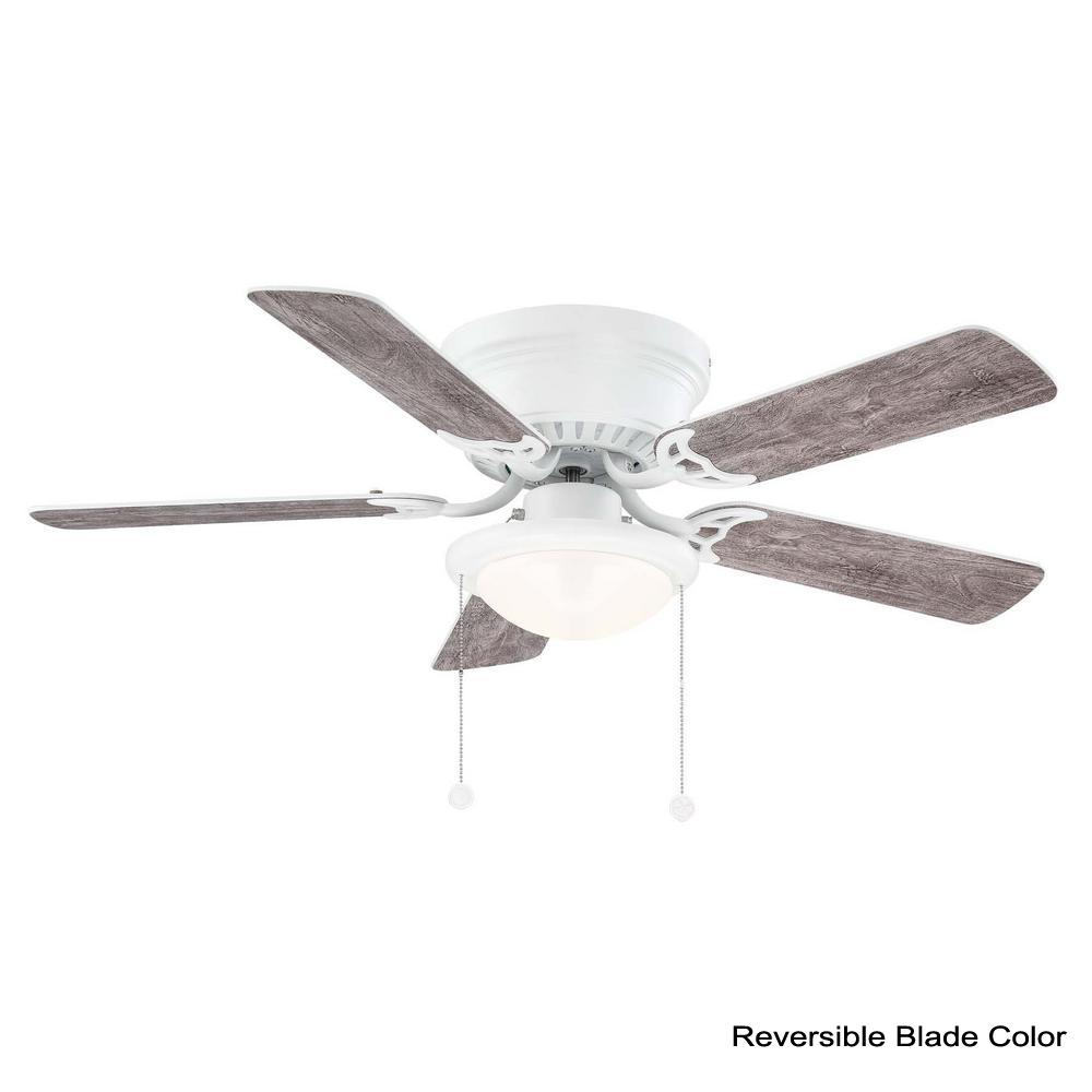 Hugger 44 In Led Matte White Ceiling Fan