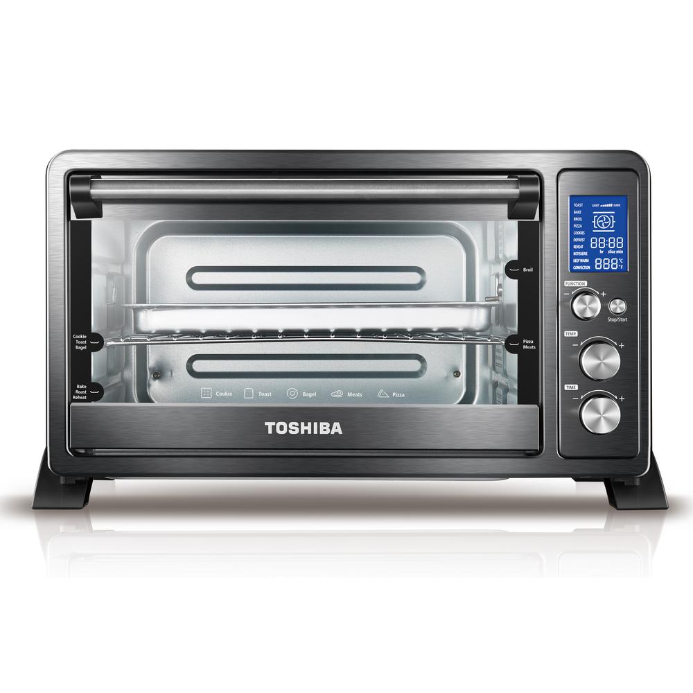 AROMA 2400 W White Turbo Convection Countertop Oven with Rotisserie AST