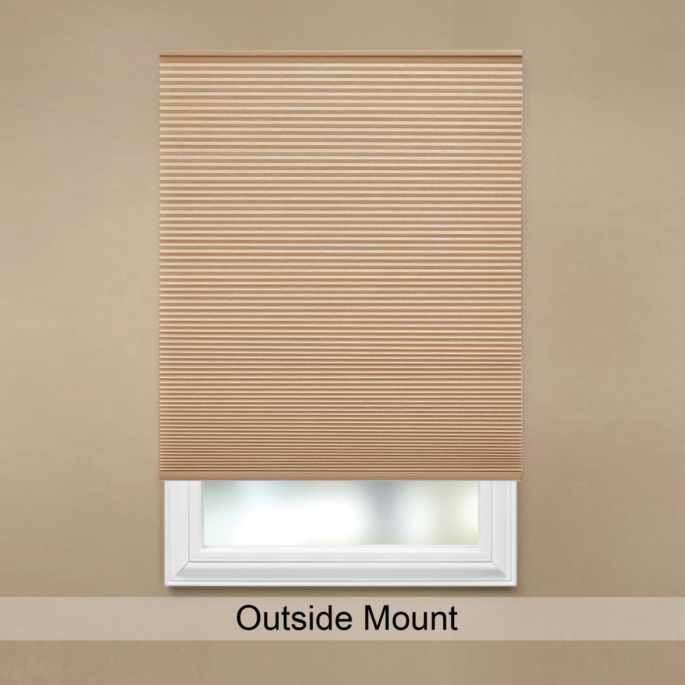 DEZ Furnishings QEWT594480 Cordless Blackout Cellular Shade 59.5W x 48H Inches White