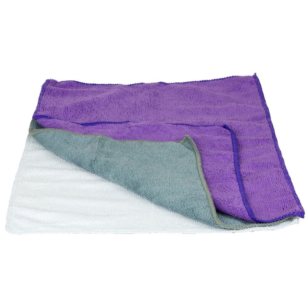 Quickie Microfiber 14 In. X 14 In. Towels (Pack Of 24)-49024RM - The ...