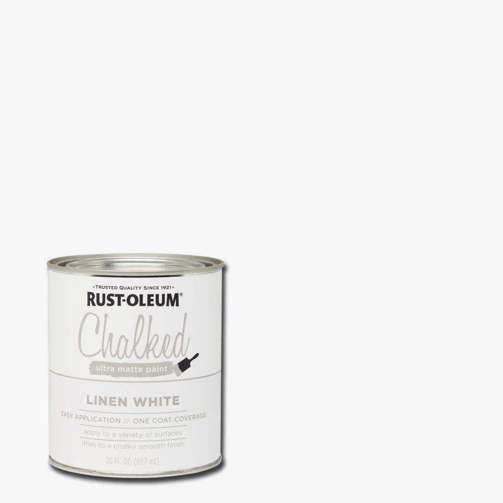 RustOleum 30 oz. Ultra Matte Interior Chalked Paint, Linen White (Case of 2)285140 The Home