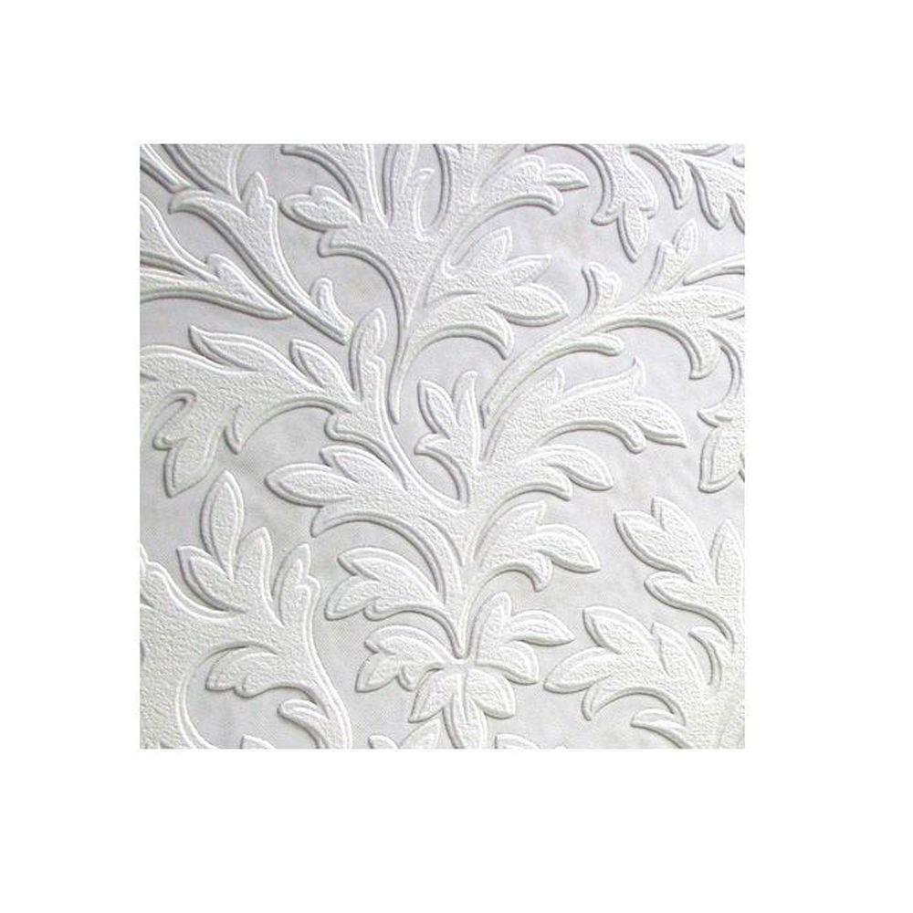 Anaglypta High Leaf Paintable Wallpaper-437-RD80026 - The Home Depot