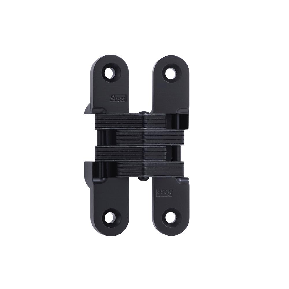 SOSS 3/4 in. x 33/4 in. Black ECoat Invisible Hinge212US19 The