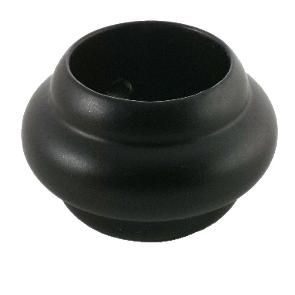 Pegatha 3/4 in. Black Aluminum Ring Baluster Collar50110106 The Home