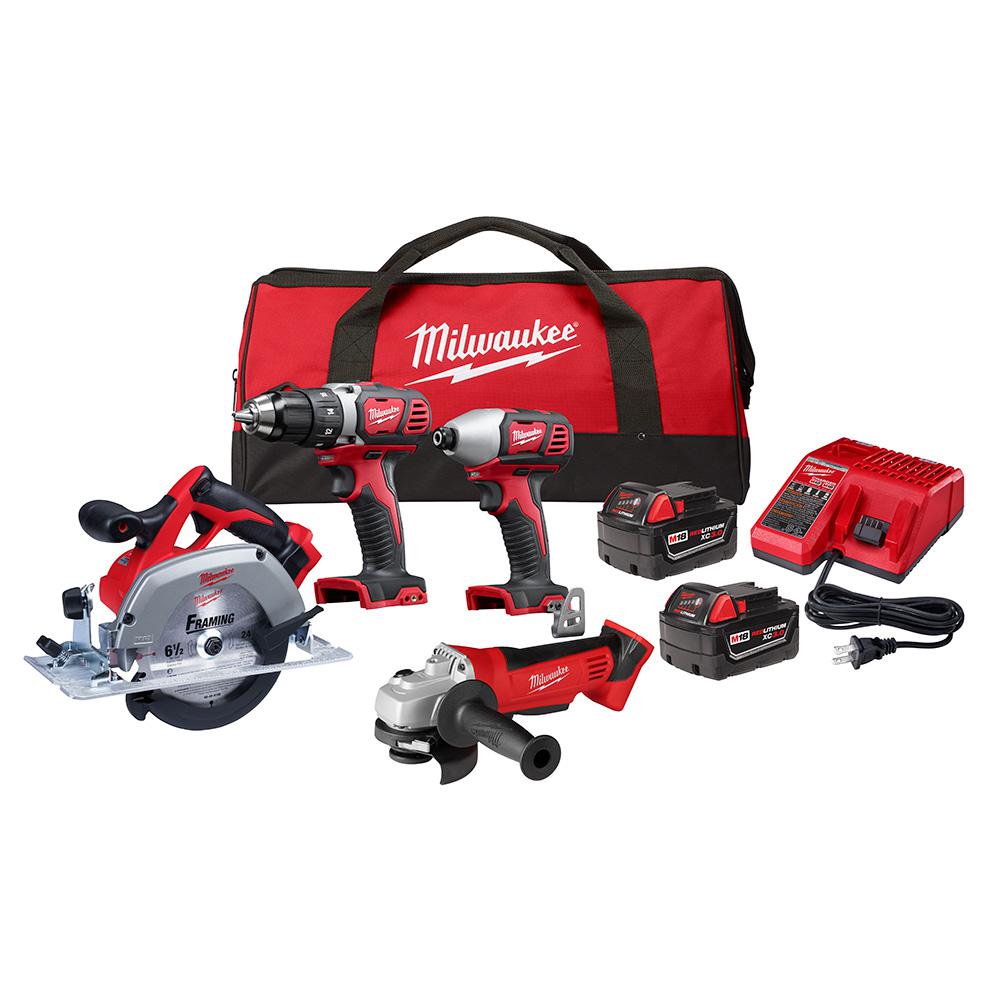 Milwaukee M18 18-Volt Lithium-Ion Cordless Combo Tool Kit