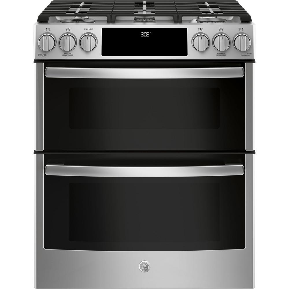 Ge Griddle Ranges Liances The Home Depot Slide In Smart Gas Range With Self Cleaning