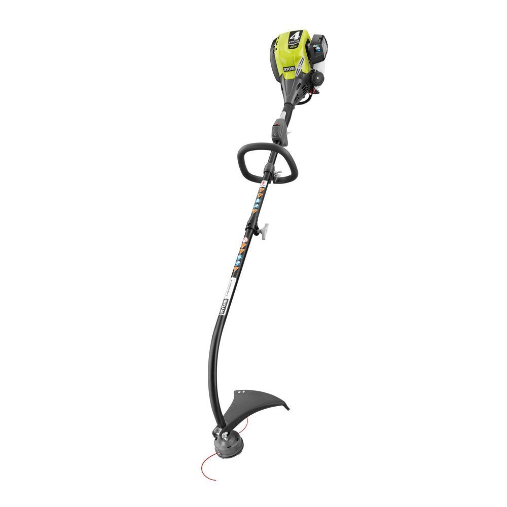 Ryobi Reconditioned 4-Cycle 30cc Attachment Capable Curved Shaft Gas Trimmer by Ryobi