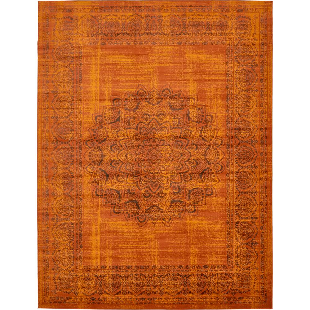 Fl Orange 10 X 13 Area Rugs The Home Depot Istanbul Terracotta 10 Ft X 13 Area Rug