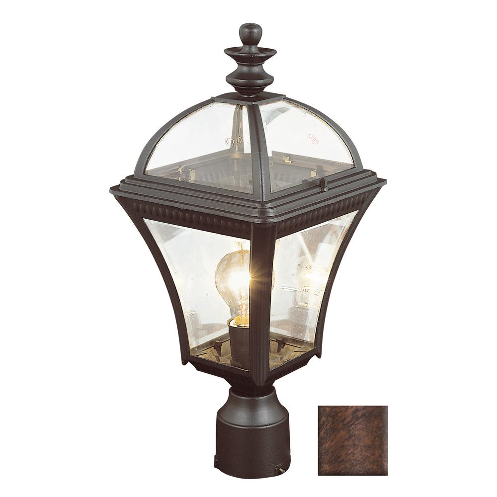 Bel Air Lighting Post Outdoor The Home Depot Washington 19 5 In 1 Light Rust Outdoor Postmount Lantern Bel Air Lighting