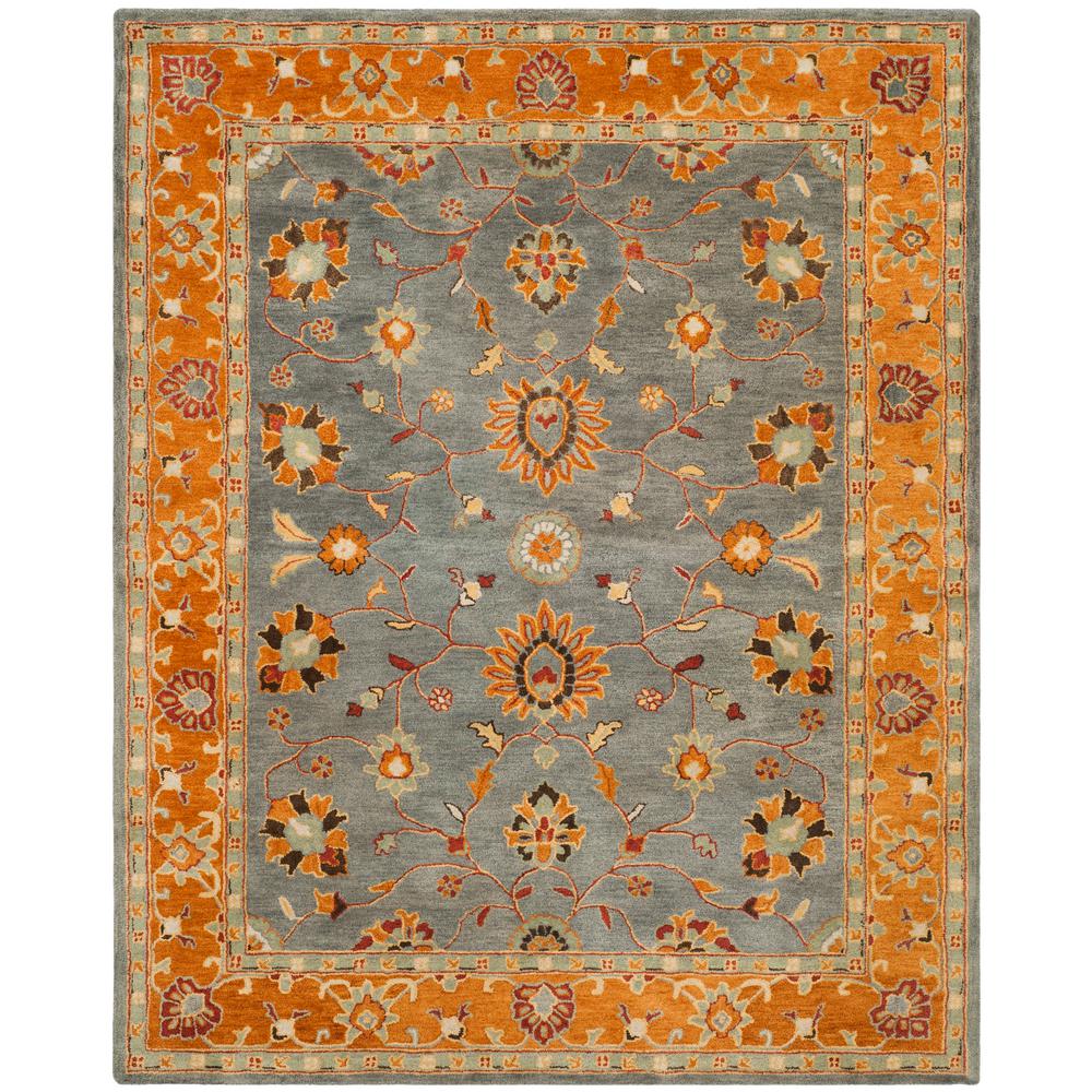 Safavieh Heritage Blue/Orange 8 ft. x 10 ft. Area RugHG401A8 The
