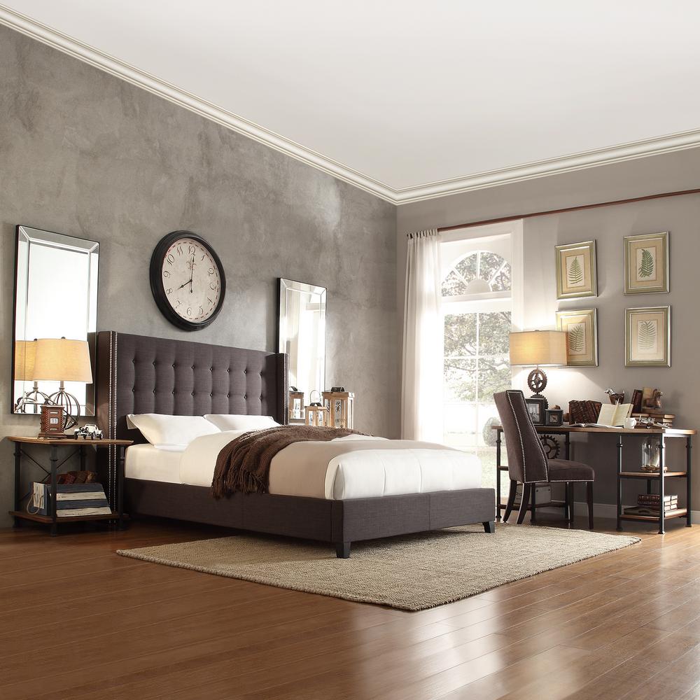 Featured image of post Dark Grey Upholstered Bedroom Ideas / Keep your walls and furniture white while adding burlap and dark accents.