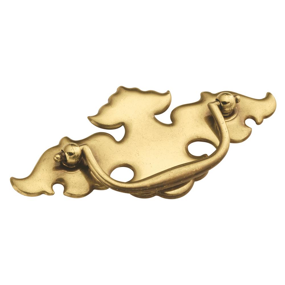 Drop Hanging Pull Brass 4 1 2 In Drawer Pulls Cabinet