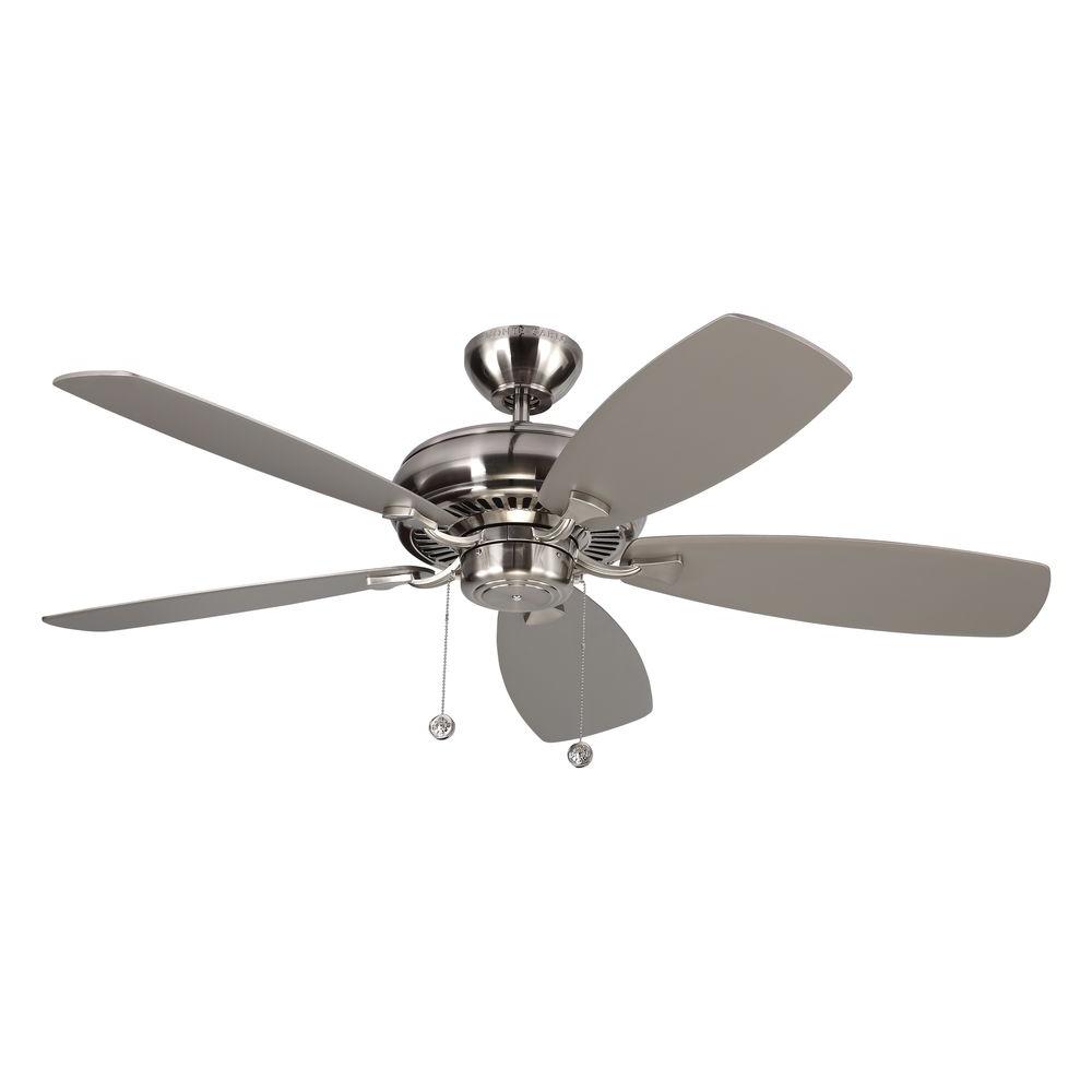 Monte Carlo Light Cast Max 52 In Indoor Brushed Steel Ceiling Fan Monte Carlo Light Cast Max 52 In Indoor Brushed Steel Ceiling Fan