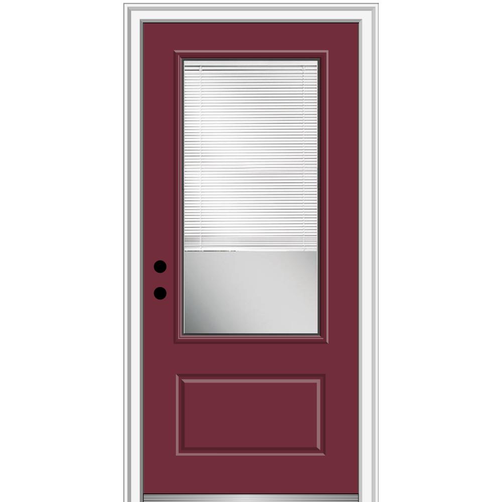 MMI Door 36 in. x 80 in. Internal Blinds RightHand