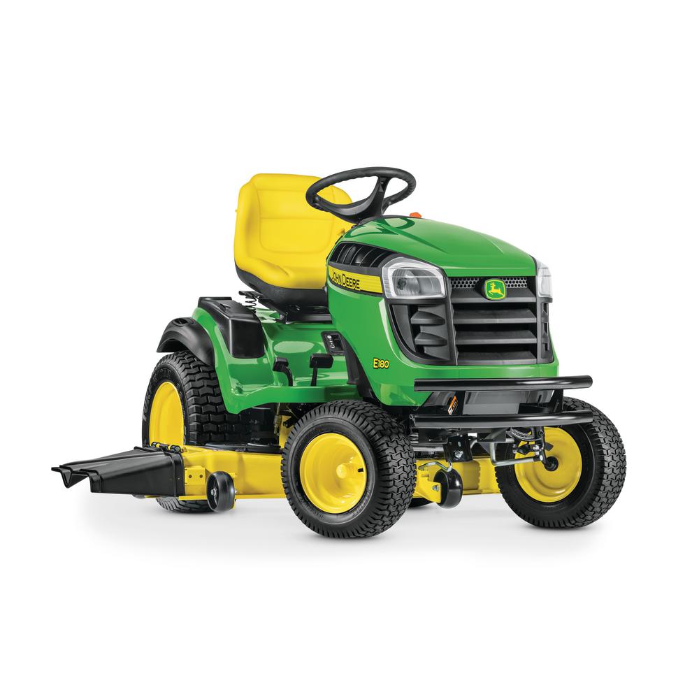 John Deere E180 54 inch 25 HP V-Twin ELS Gas Hydrostatic Lawn Tractor by John Deere