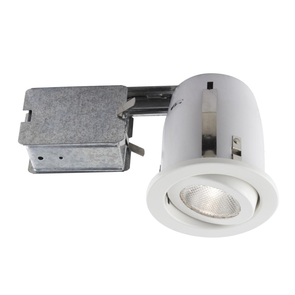 Bazz 500 Series 4 In White Recessed Halogen Lighting Kit Bazz 500 Series 4 In White Recessed Halogen Lighting Kit