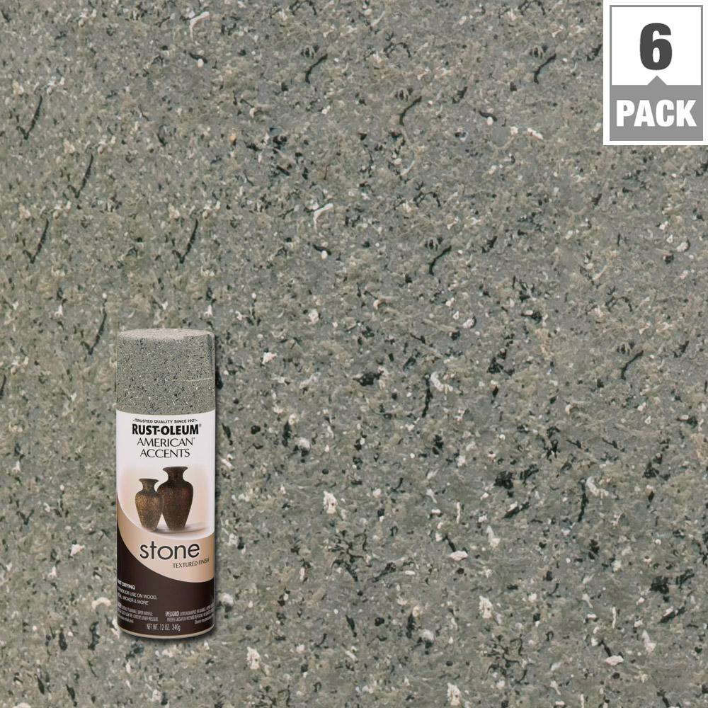 Rust Oleum American Accents 12 Oz Stone Gray Stone Textured Spray   Gray Stone Rust Oleum American Accents Craft Spray Paint 7992830 64 300 